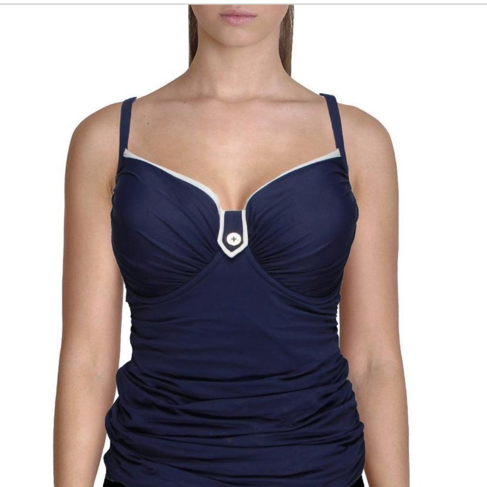 Bleu Rod Beattie 2 pc Set Tankini Swimsuit Anchor Buttons